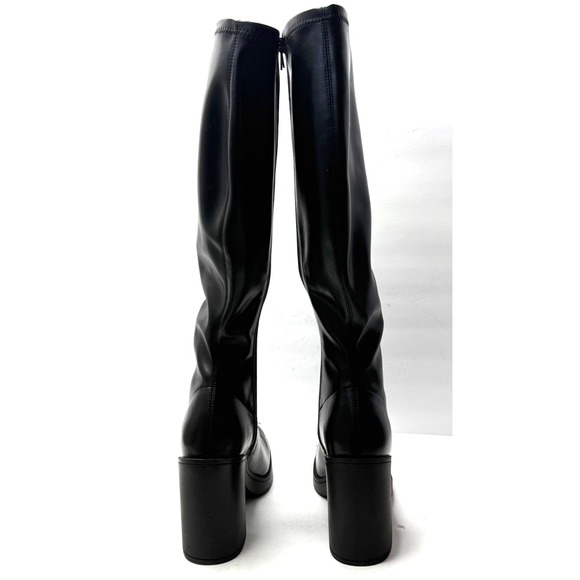 Madden Girl Women Dreammerr Stretch Knee-High Block-Heel Boot Black Size 6.5 NWT - Picture 7 of 11